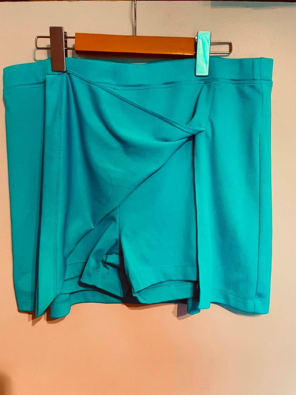 Athletic Works SKORT Turquoise Athletic XL Tennis Golf Pickleball Running Skirt